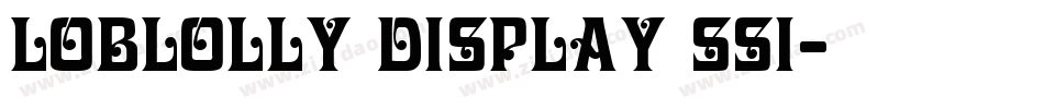 Loblolly Display SSi字体转换